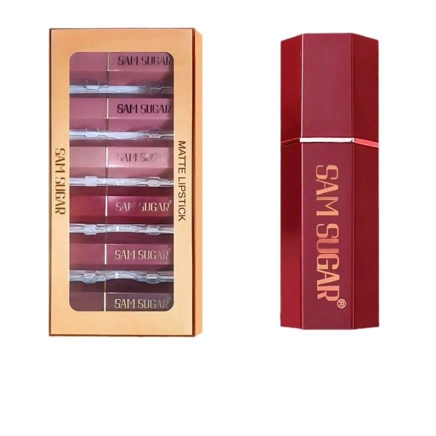 6-piece Pearl Velvet Lipstick Set for Vibrant Lips - Nova Luxe6-piece Pearl Velvet Lipstick Set for Vibrant Lips