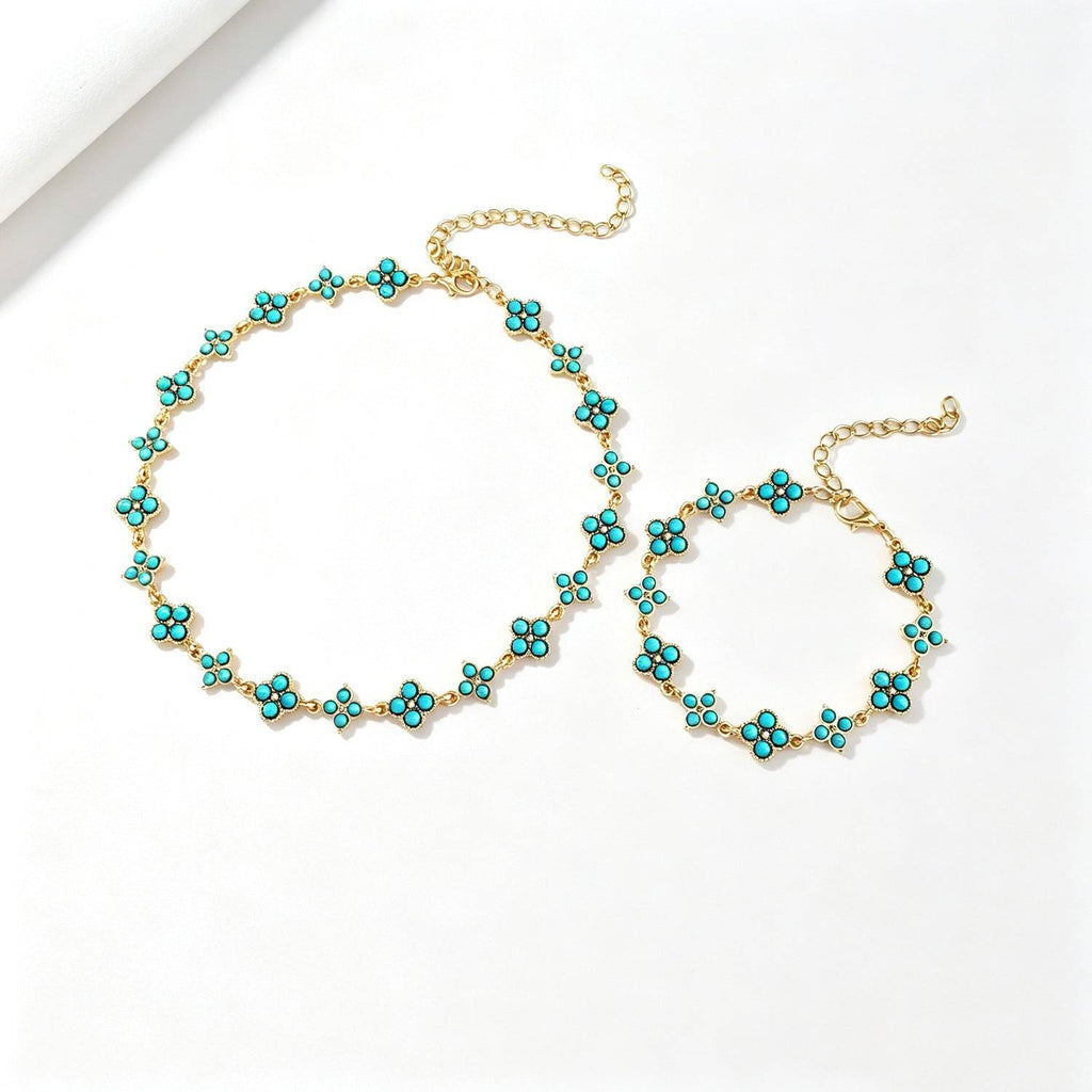 Cross-border Fashion Turquoise-look Bracelet - Nova LuxeCross-border Fashion Turquoise-look Bracelet