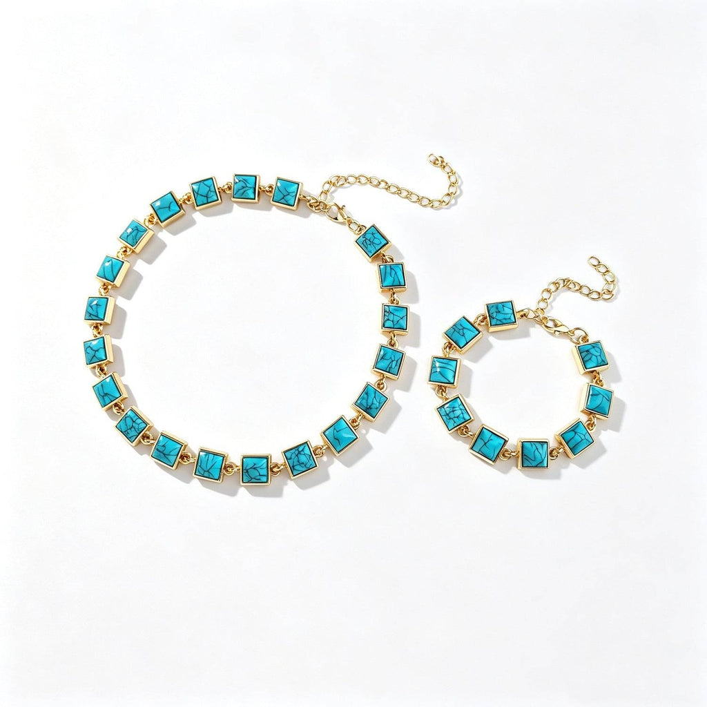 Cross-border Fashion Turquoise-look Bracelet - Nova LuxeCross-border Fashion Turquoise-look Bracelet