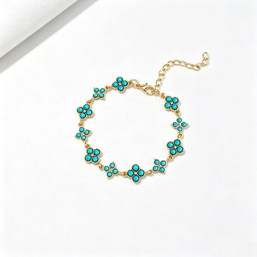 Cross-border Fashion Turquoise-look Bracelet - Nova LuxeCross-border Fashion Turquoise-look Bracelet