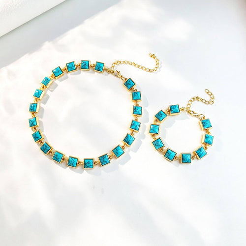 Cross-border Fashion Turquoise-look Bracelet - Nova LuxeCross-border Fashion Turquoise-look Bracelet
