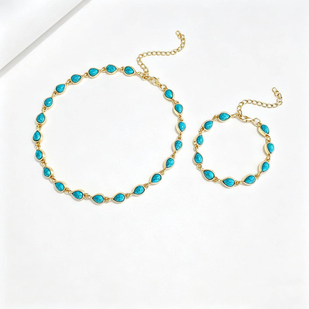 Cross-border Fashion Turquoise-look Bracelet - Nova LuxeCross-border Fashion Turquoise-look Bracelet