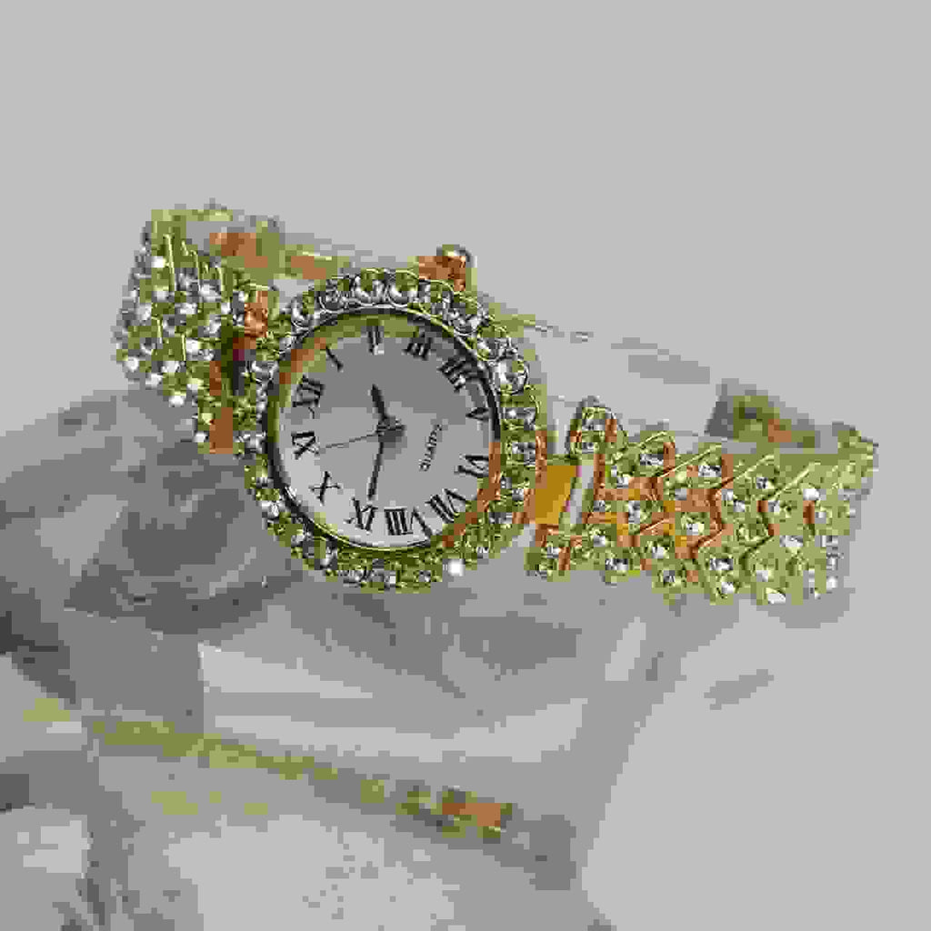 Fashion Business Women's Watch in Gold and Rose Gold - Nova LuxeFashion Business Women's Watch in Gold and Rose Gold