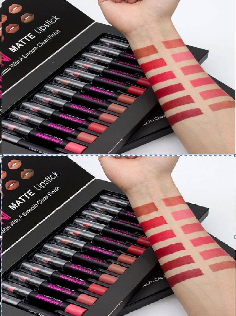 Matte Lipstick Waterproof Long-lasting Velvet Lipstick Set - Nova LuxeMatte Lipstick Waterproof Long-lasting Velvet Lipstick Set