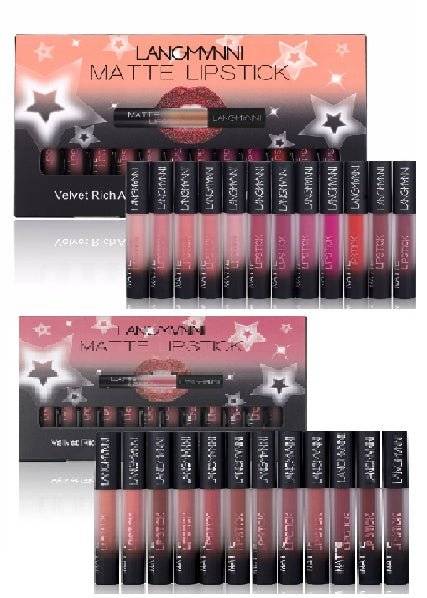 Matte Lipstick Waterproof Long-lasting Velvet Lipstick Set - Nova LuxeMatte Lipstick Waterproof Long-lasting Velvet Lipstick Set