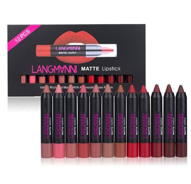 Matte Lipstick Waterproof Long-lasting Velvet Lipstick Set - Nova LuxeMatte Lipstick Waterproof Long-lasting Velvet Lipstick Set